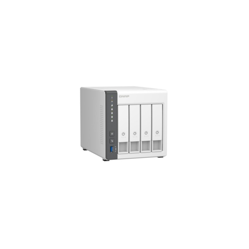 Buy QNAP TS-433-4G NAS Server - 4-Bay White, 4GB RAM, ARM Cortex-A55 2.0GHz, Dua... in Cyprus, Nicosia, Limassol, Larnaka, Pafos