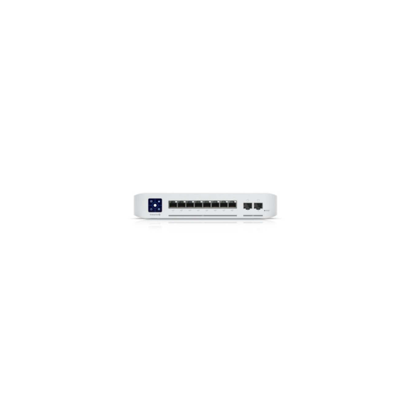 Ubiquiti UniFi Switch - USW-ENTERPRISE-8-POE - 8x 2.5G RJ45, 2x SFP+, PoE+ 120W, L3 Managed, Stainless Steel