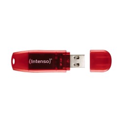 Buy Intenso Rainbow Line USB Stick - 3502491 - 128GB, Red Transparent, USB 2.0 in Cyprus, Nicosia, Limassol, Larnaka, Pafos