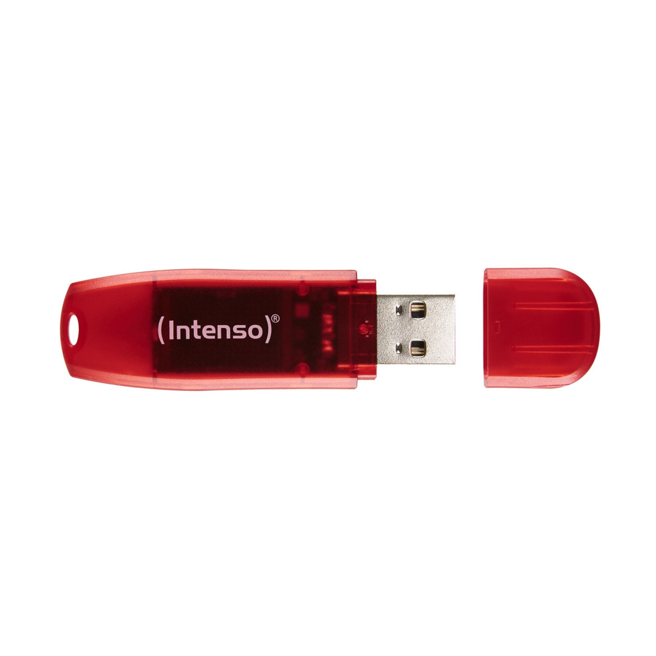 Intenso Rainbow Line USB Stick - 3502491 - 128GB, Red Transparent, USB 2.0 — Buy in Cyprus with Fast Delivery