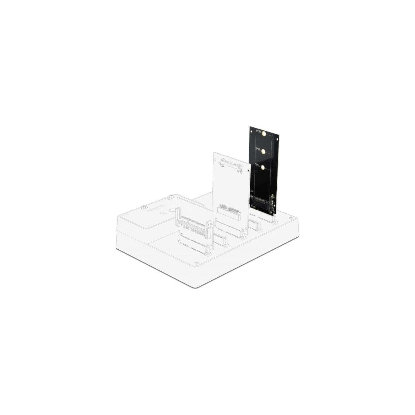 SATA 22-Pin Connector - to M.2 Key B, Adapter — Buy in Cyprus with Fast Delivery