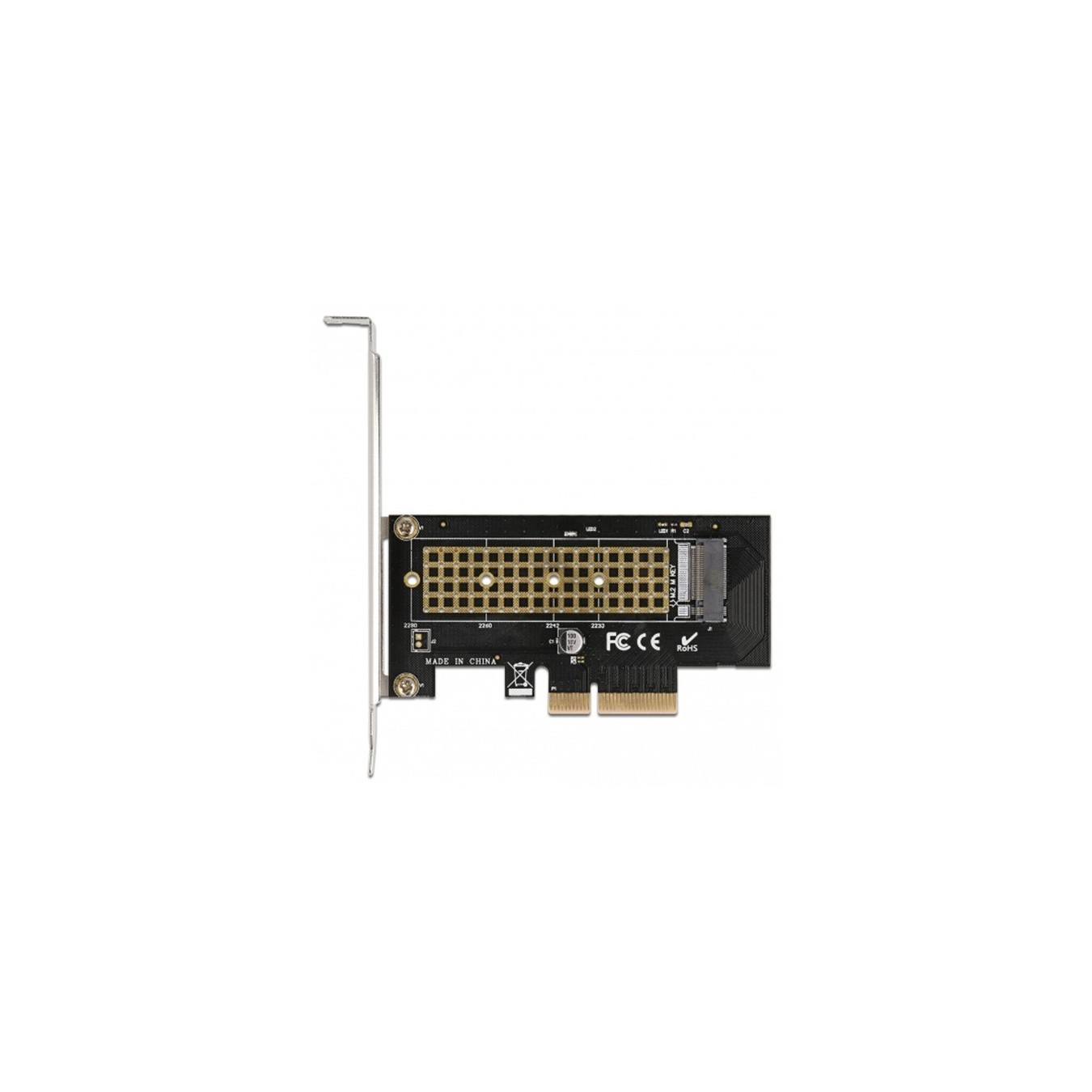 PCI Express x4 Card - 1x Internal NVMe M.2 Key M 80 mm — Buy in Cyprus with Fast Delivery