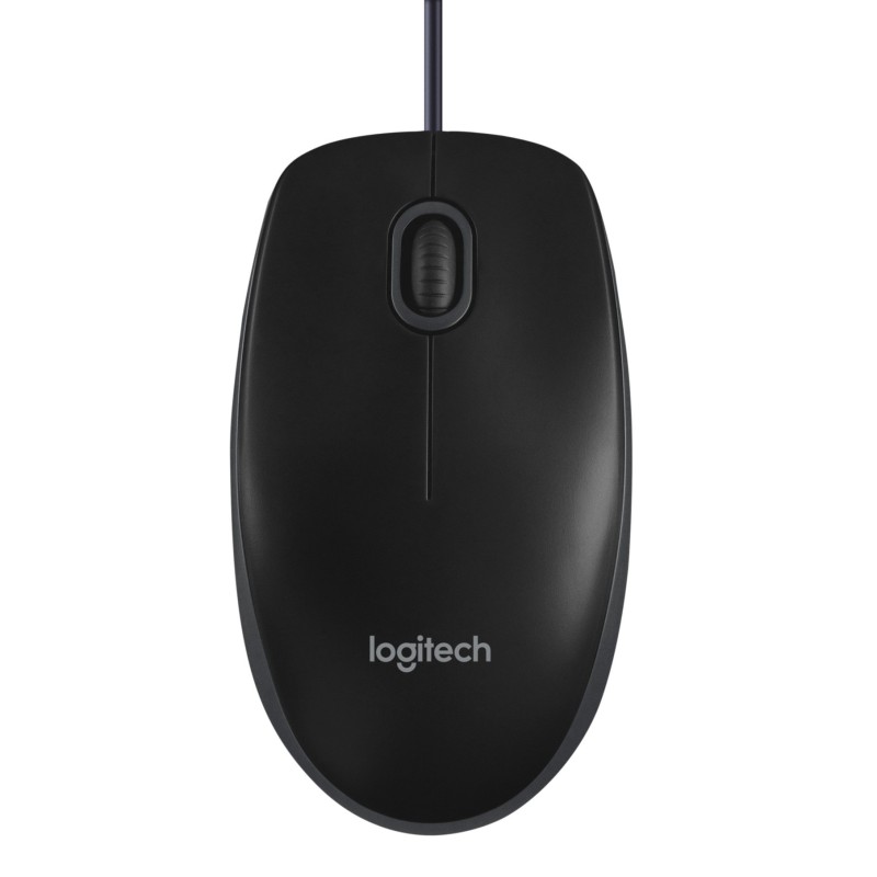 Logitech B100 Optical USB Mouse - 800 DPI Ambidextrous Wired (Boxed) — Buy in Cyprus with Fast Delivery