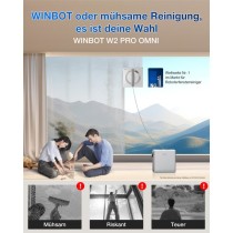 Window cleaning robot WINBOT - W2 PRO OMNI - Window vacuum — Buy in Cyprus with Fast Delivery