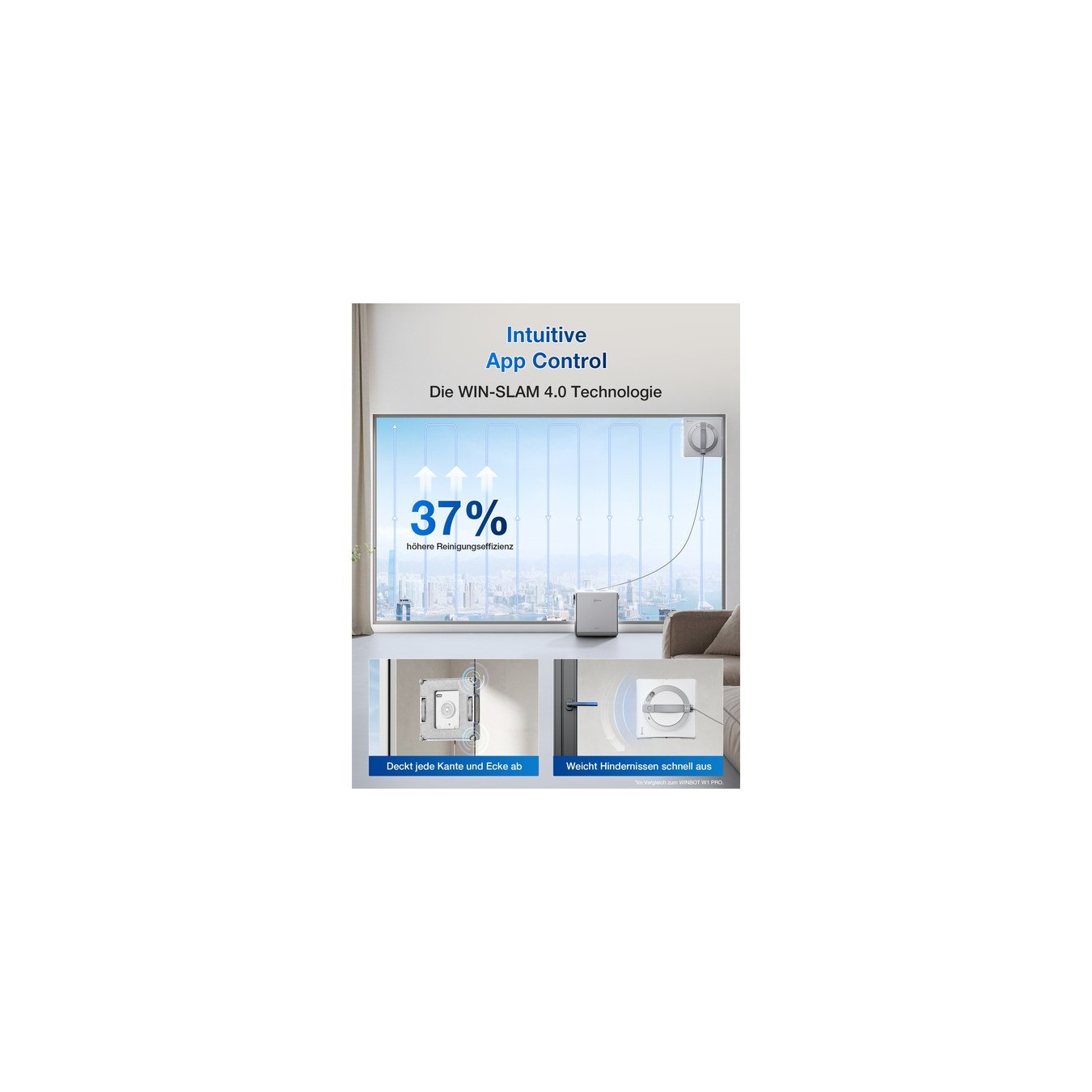 Window cleaning robot WINBOT - W2 PRO OMNI - Window vacuum — Buy in Cyprus with Fast Delivery