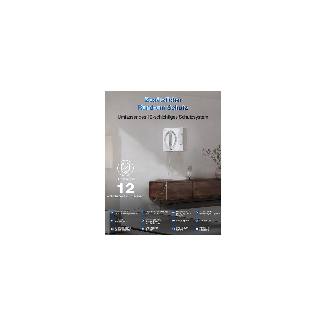 Window cleaning robot WINBOT - W2 PRO OMNI - Window vacuum — Buy in Cyprus with Fast Delivery