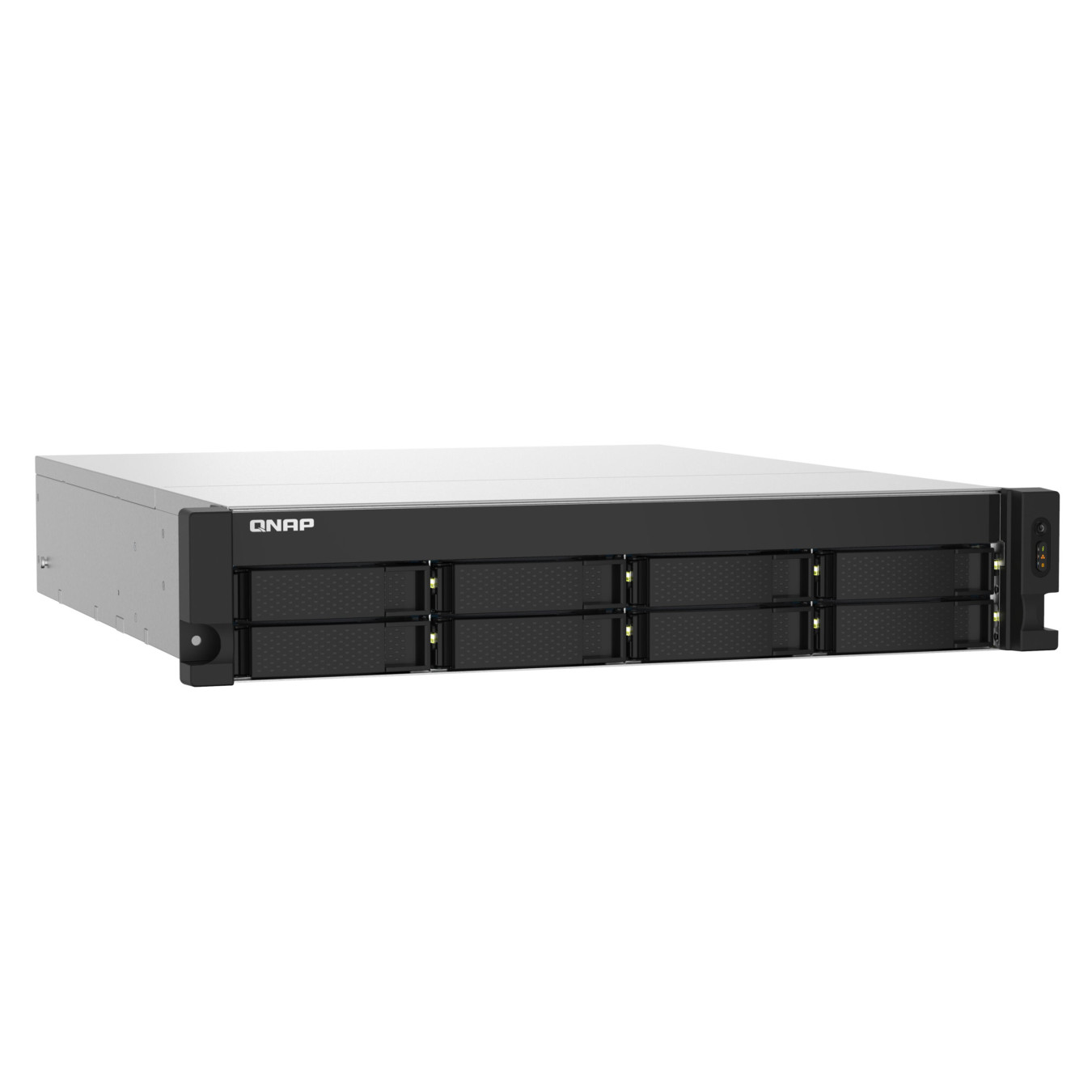 QNAP TS-832PXU - 8-Bay 2U Rack NAS, AL324 1.7GHz Quad-Core, 4GB DDR4, 10GbE SFP+, Aluminium/Black