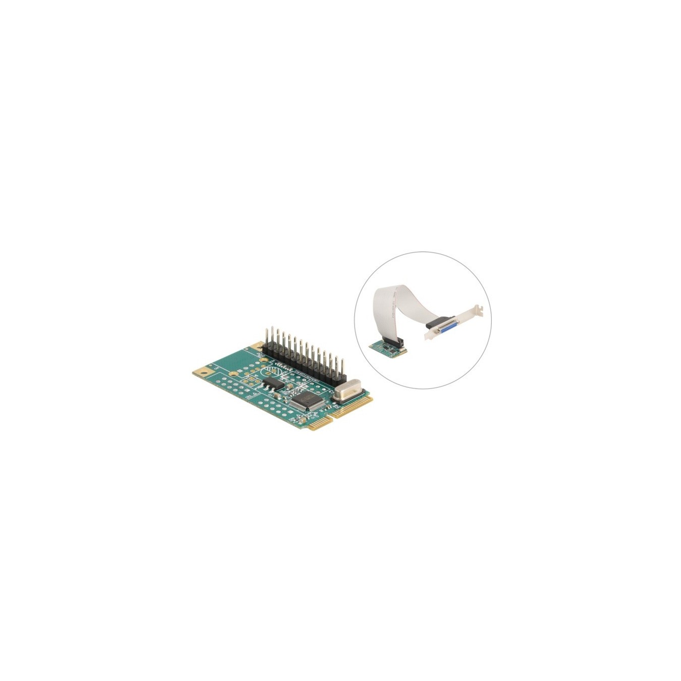 Delock Mini PCIe I/O PCIe Interface Card - Full Size - 1 x Parallel — Buy in Cyprus with Fast Delivery