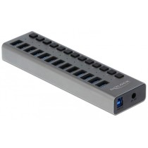 External SuperSpeed USB hub - 13 ports + switch — Buy in Cyprus with Fast Delivery