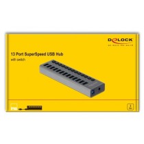 External SuperSpeed USB hub - 13 ports + switch — Buy in Cyprus with Fast Delivery