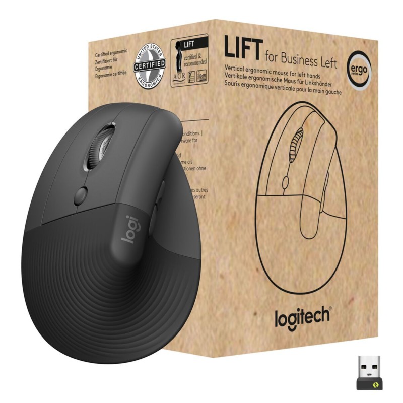 Buy Logitech Lift for Business Wireless Ergonomic Left-Hand Vertical Mouse - 910... in Cyprus, Nicosia, Limassol, Larnaka, Pafos