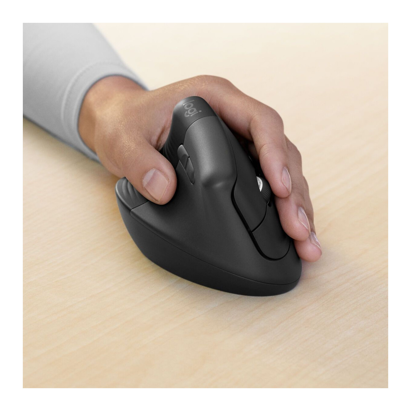Logitech Lift for Business Wireless Ergonomic Left-Hand Vertical Mouse - 910-006495 - Graphite