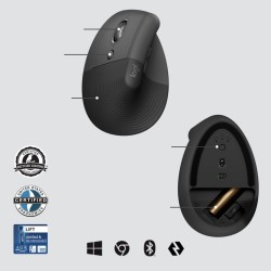 Buy Logitech Lift for Business Wireless Ergonomic Left-Hand Vertical Mouse - 910... in Cyprus, Nicosia, Limassol, Larnaka, Pafos
