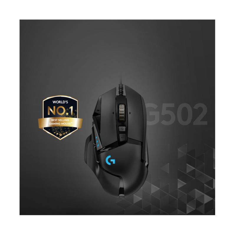 Buy Logitech G502 HERO - 910-005470 - Wired Gaming Mouse, Black, 25600 DPI, 11 P... in Cyprus, Nicosia, Limassol, Larnaka, Pafos