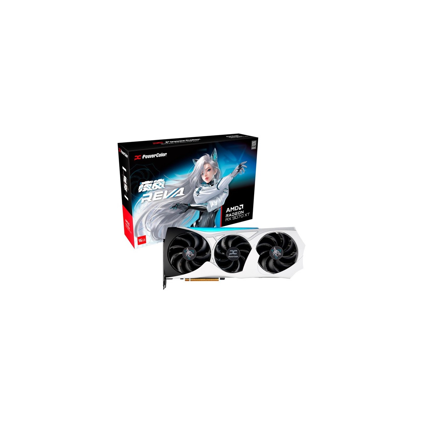PowerColor graphics card - RX 9070 XT - Hellhound REVA 16GB OC — Buy in Cyprus with Fast Delivery