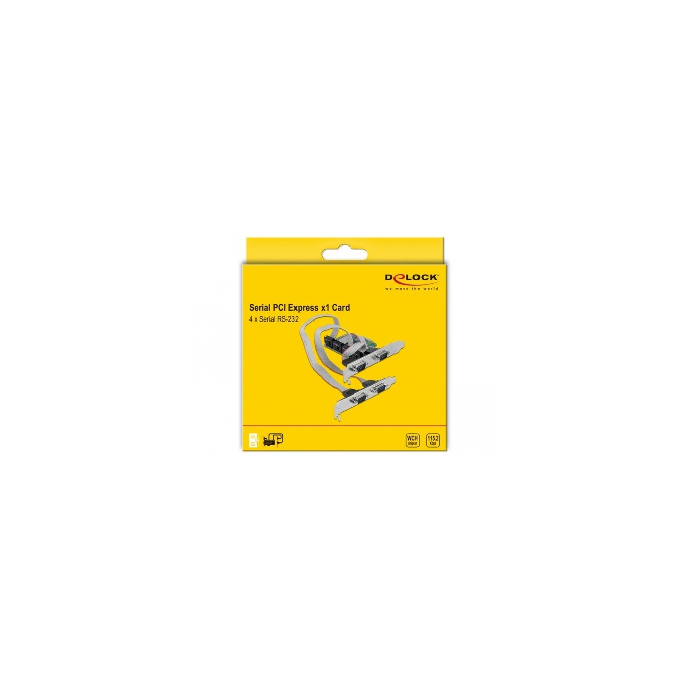 PCI Express card - 4 x serial RS-232, interface card — Buy in Cyprus with Fast Delivery