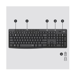 Buy Logitech Wireless Combo MK295 - 920-009800 - Graphite, Silent Full-Size Keyb... in Cyprus, Nicosia, Limassol, Larnaka, Pafos