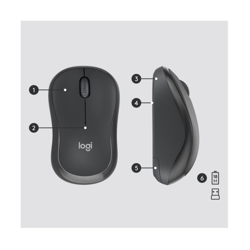 Buy Logitech Wireless Combo MK295 - 920-009800 - Graphite, Silent Full-Size Keyb... in Cyprus, Nicosia, Limassol, Larnaka, Pafos