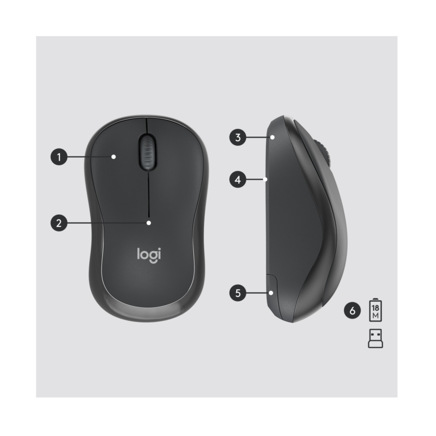 Logitech Wireless Combo MK295 - 920-009800 - Graphite Silent Keyboard & Mouse (Boxed) — Buy in Cyprus with Fast Delivery