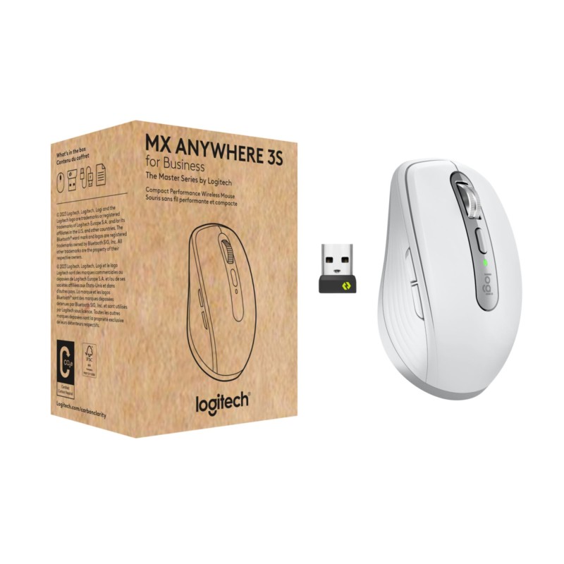 Buy Logitech MX Anywhere 3S for Business - 910-006959 - Wireless White, 8000 DPI... in Cyprus, Nicosia, Limassol, Larnaka, Pafos