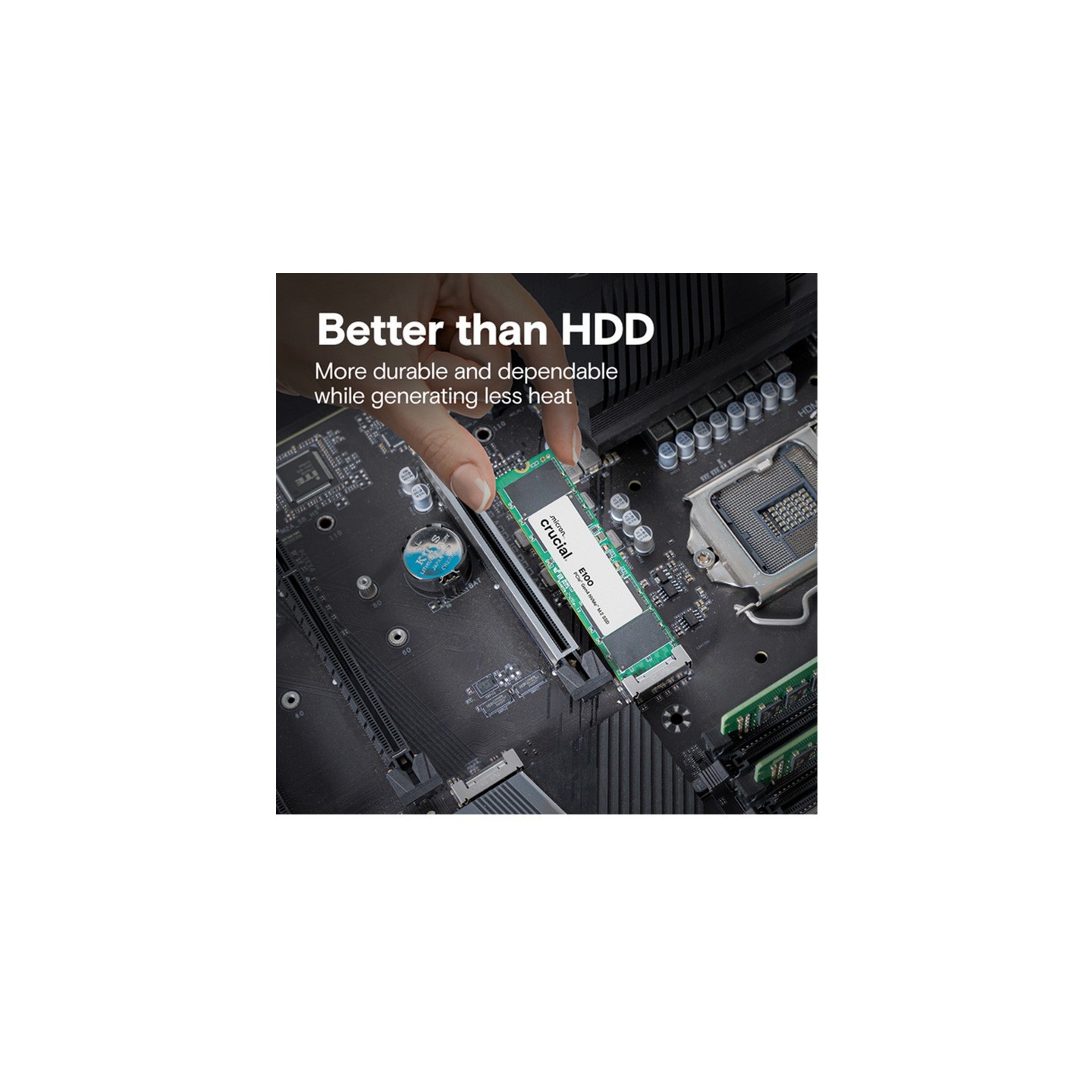 Crucial E100 1TB M.2 2280 NVMe PCIe 4.0 x4 SSD - 5000/4500 MB/s - CT1000E100SSD8 (Boxed) — Buy in Cyprus with Fast Delivery