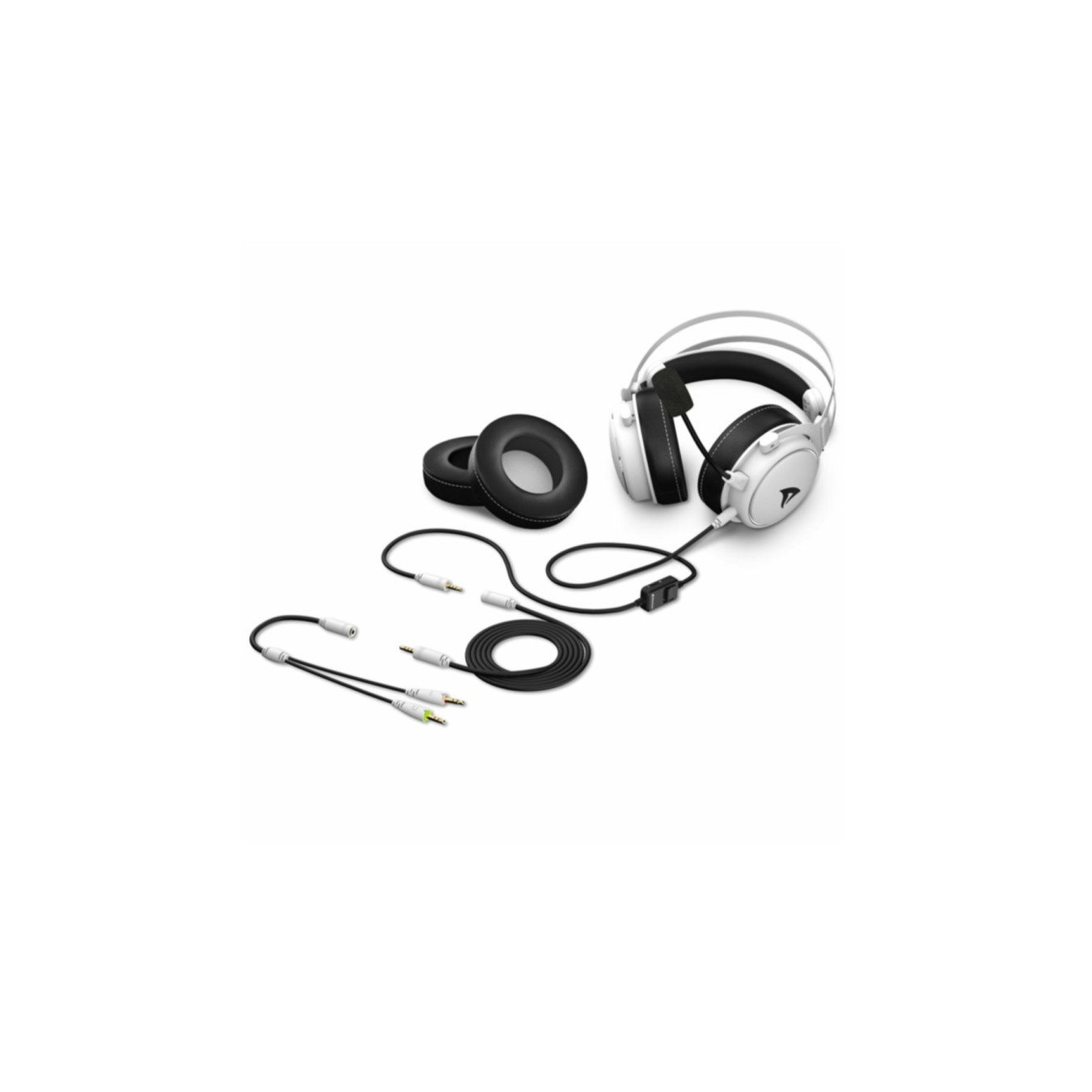 Sharkoon SKILLER SGH50 - White - Gaming Headset, Hi-Res Audio, Detachable Microphone — Buy in Cyprus with Fast Delivery
