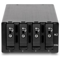 Slim Bay removable frame for 4 x M.2 NVMe SSD with Slim SAS SFF-8654 connection — Buy in Cyprus with Fast Delivery