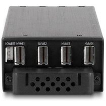 Slim Bay removable frame for 4 x M.2 NVMe SSD with Slim SAS SFF-8654 connection — Buy in Cyprus with Fast Delivery