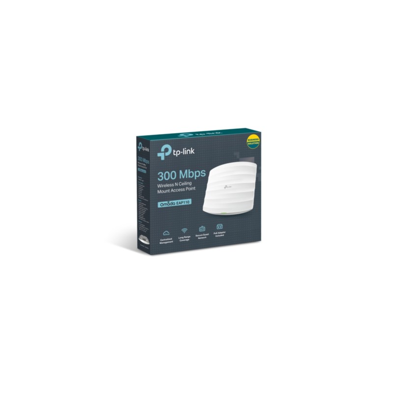 Buy TP-Link EAP110 Access Point - 2.4 GHz 300 Mbps, PoE, White, Ceiling/Wall Mount in Cyprus, Nicosia, Limassol, Larnaka, Pafos
