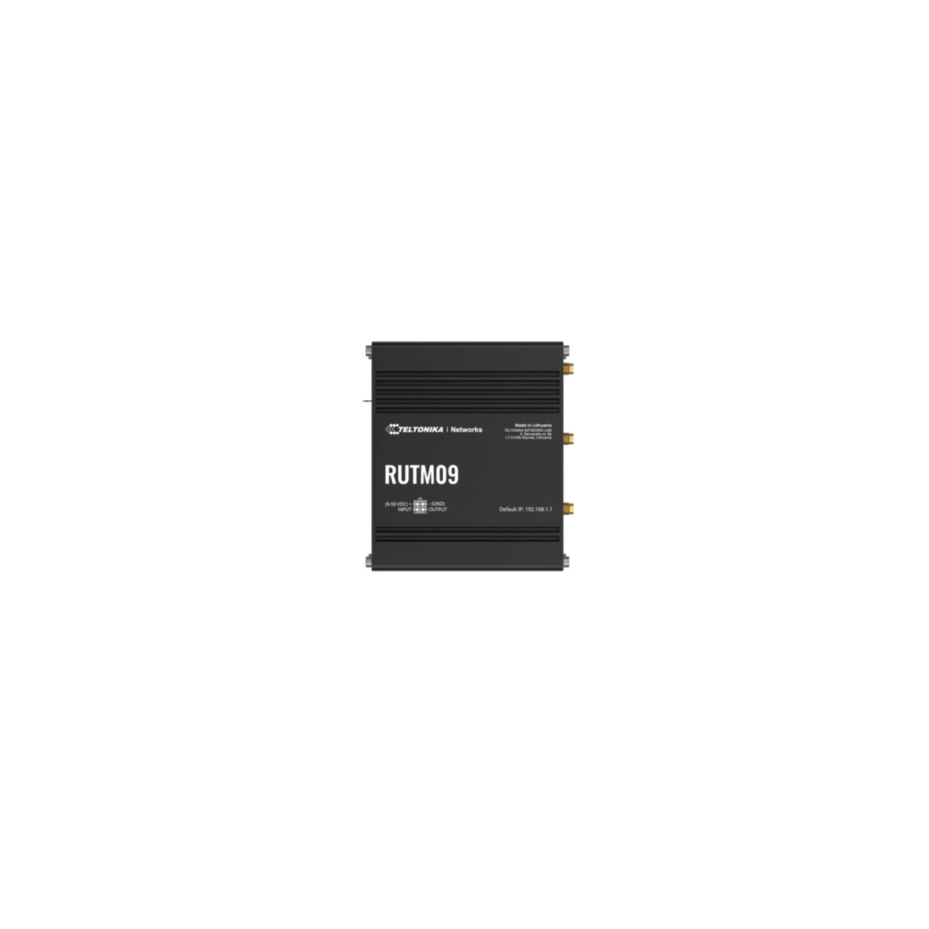 Teltonika RUTM09 - Industrial Wired 4G LTE Router - Dual-SIM, Cat6 300Mbps, 4x Gigabit, GNSS