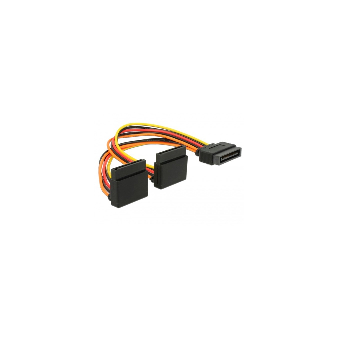 Power cable SATA 15Pin (male) to 2x SATA 15Pin (female) - Characteristics — Buy in Cyprus with Fast Delivery