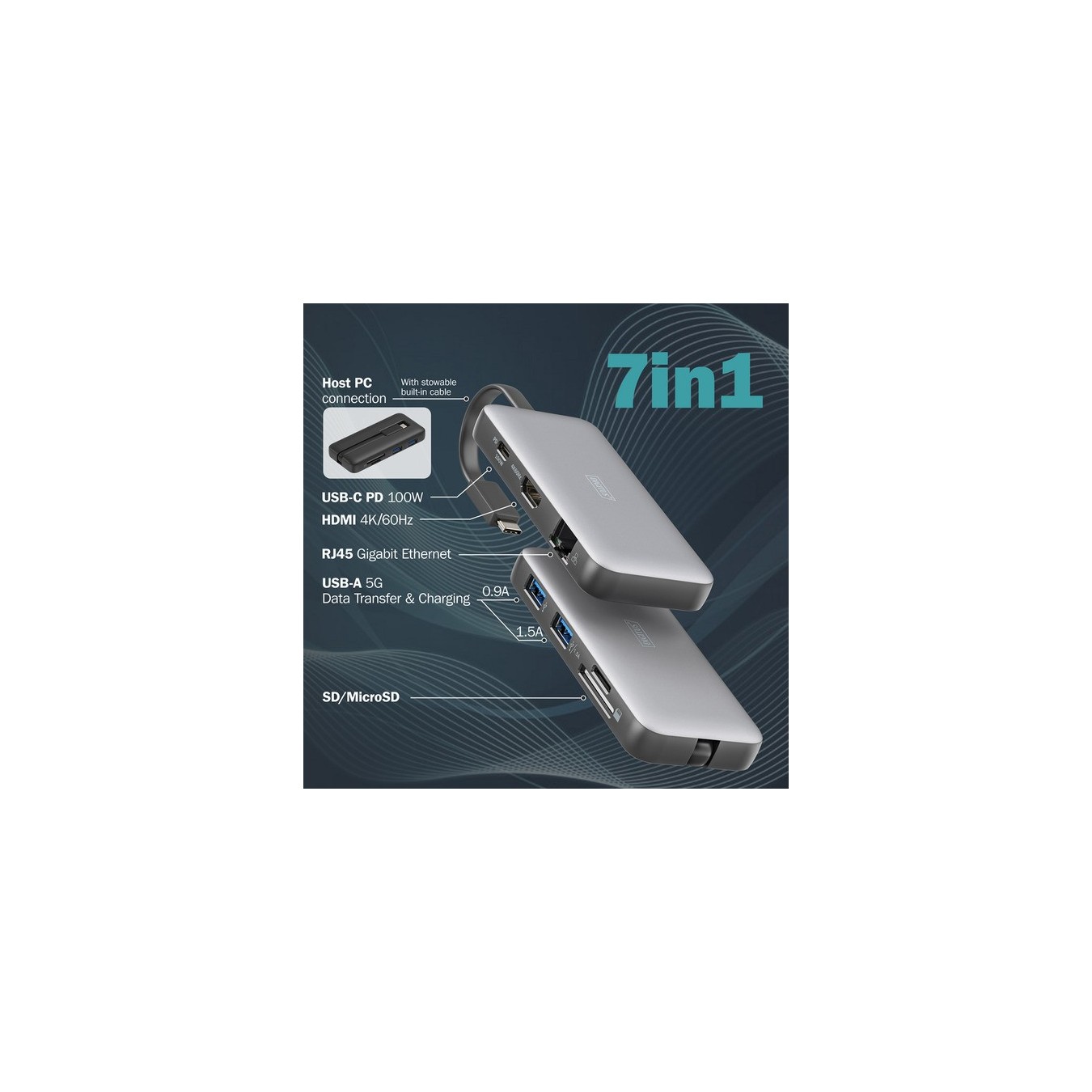 Travel Docking Station - 7-Port — Buy in Cyprus with Fast Delivery