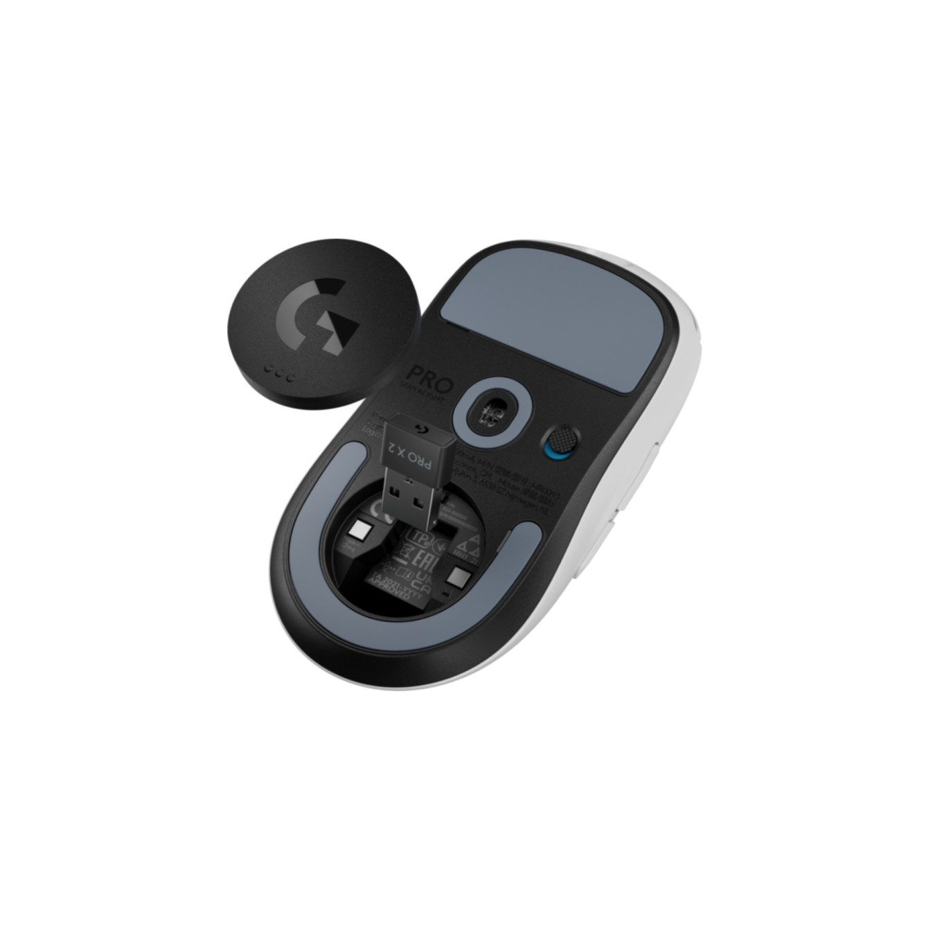 Logitech G PRO X Superlight 2 - 910-006638 - Wireless White, HERO 2 Sensor, 32000 DPI, Right-handed