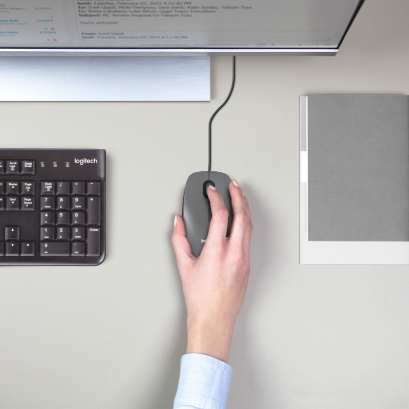 Buy Logitech M100 - 910-006652 - Black Ambidextrous Optical Mouse, 1000 DPI, USB... in Cyprus, Nicosia, Limassol, Larnaka, Pafos