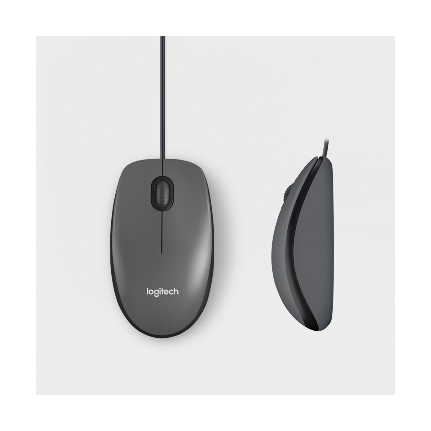 Logitech M100 910-006652 Black Ambidextrous Optical Mouse 1000 DPI USB-A (Retail) — Buy in Cyprus with Fast Delivery