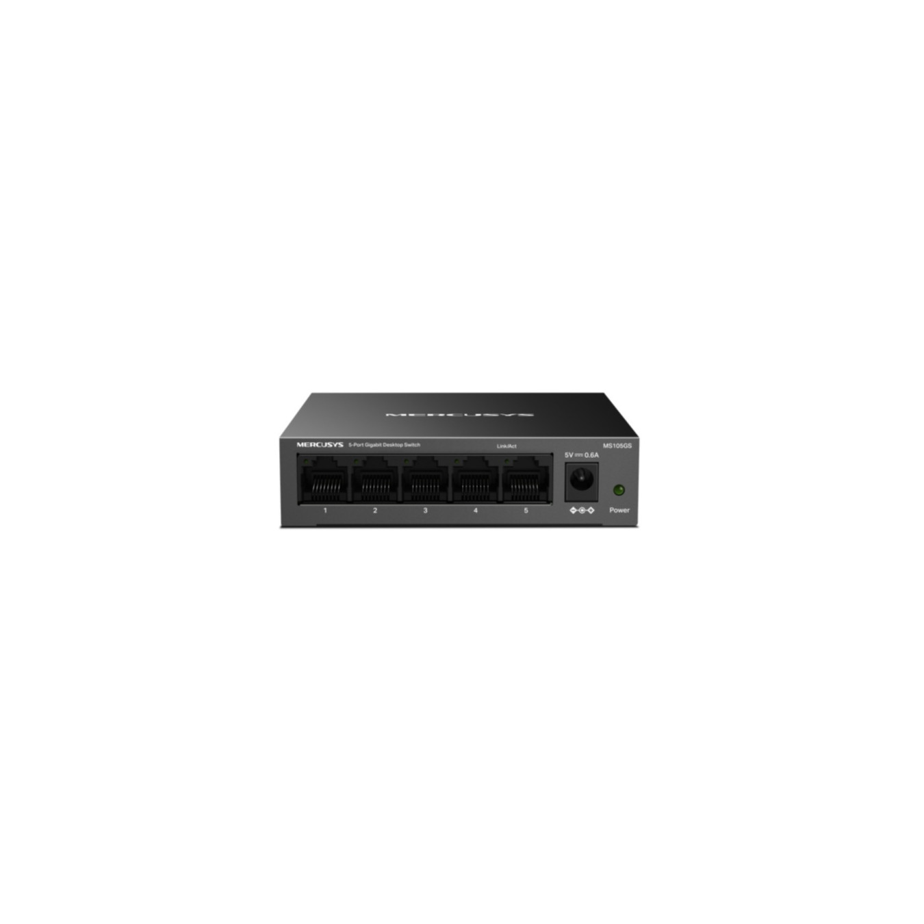 Mercusys MS105GS - 5-Port Gigabit Unmanaged Switch (10/100/1000 Mbps), Metal Case, Desktop/Wall-Mount