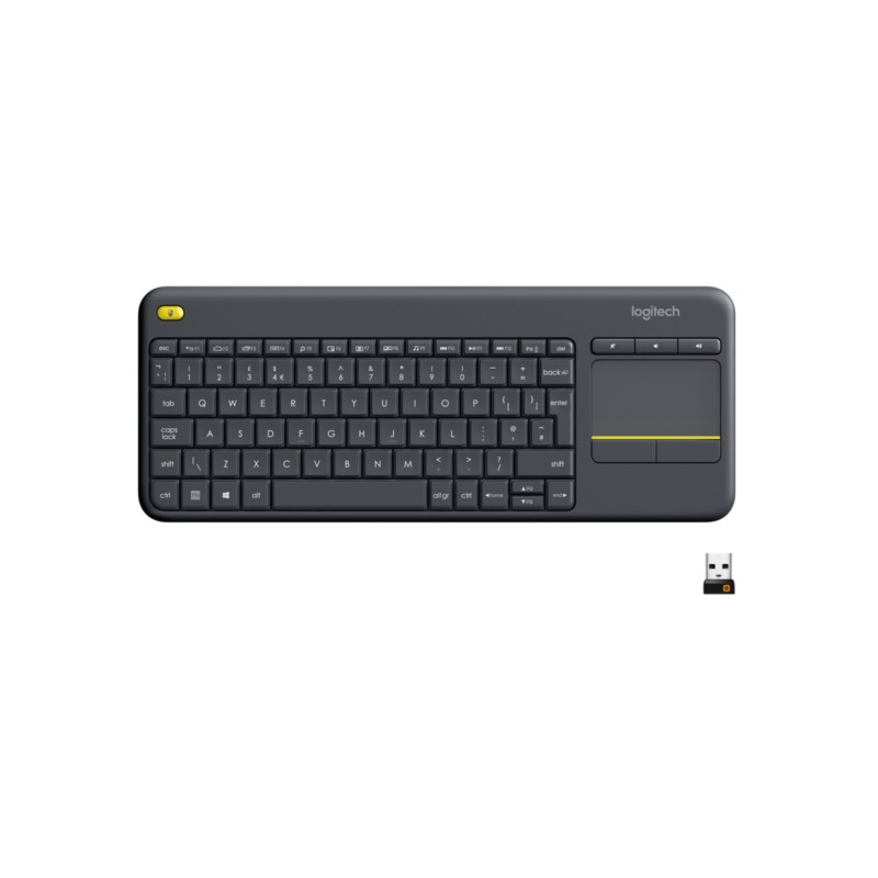 Logitech K400 Plus Mini Wireless Keyboard w/ Touchpad - 920-007145 US Intl Black (Boxed) — Buy in Cyprus with Fast Delivery