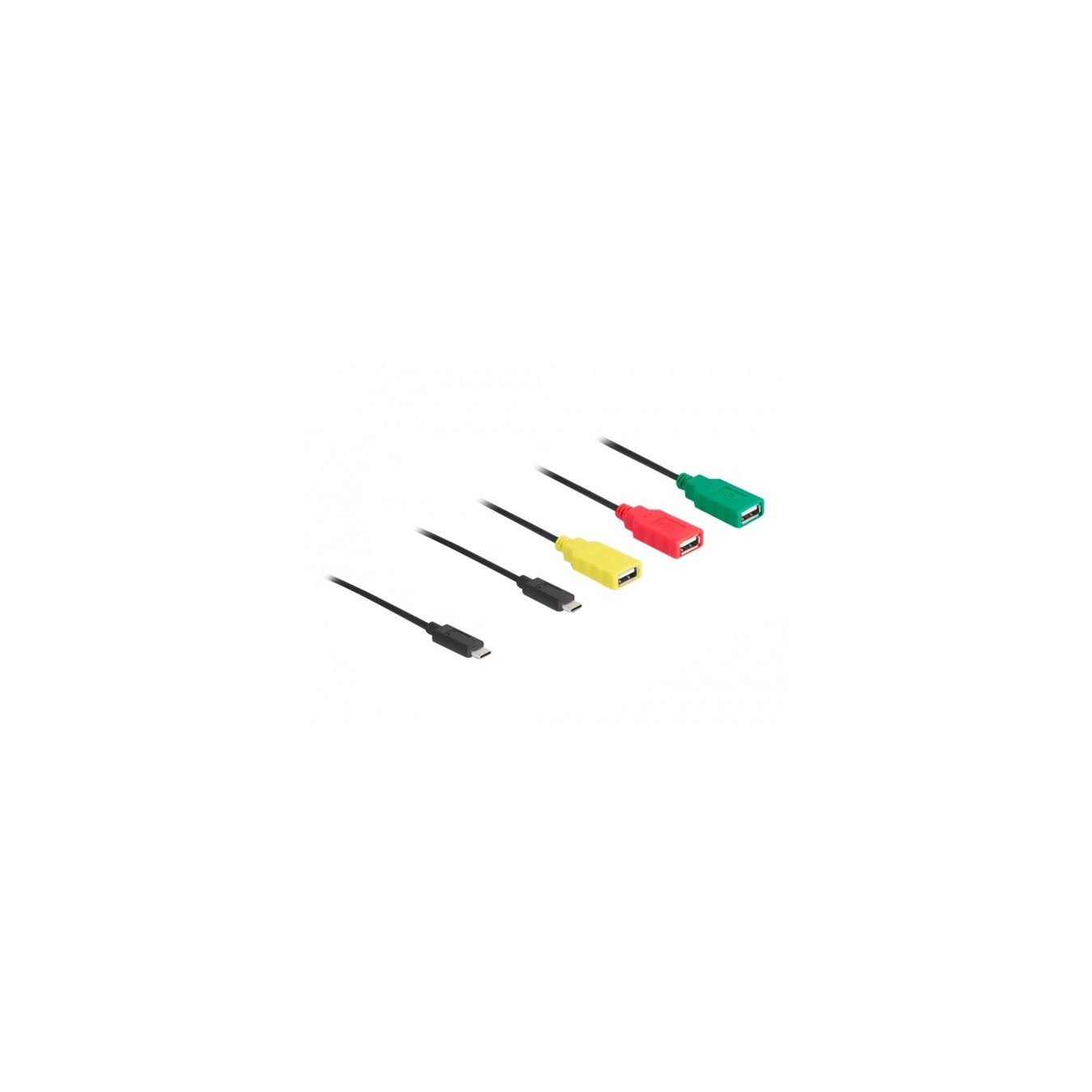 4 Port USB 2.0 Cable Hub with USB Type-C to 3 x USB-A - USB Hub — Buy in Cyprus with Fast Delivery