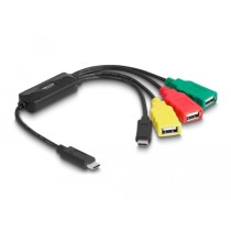 4 Port USB 2.0 Cable Hub with USB Type-C to 3 x USB-A - USB Hub — Buy in Cyprus with Fast Delivery