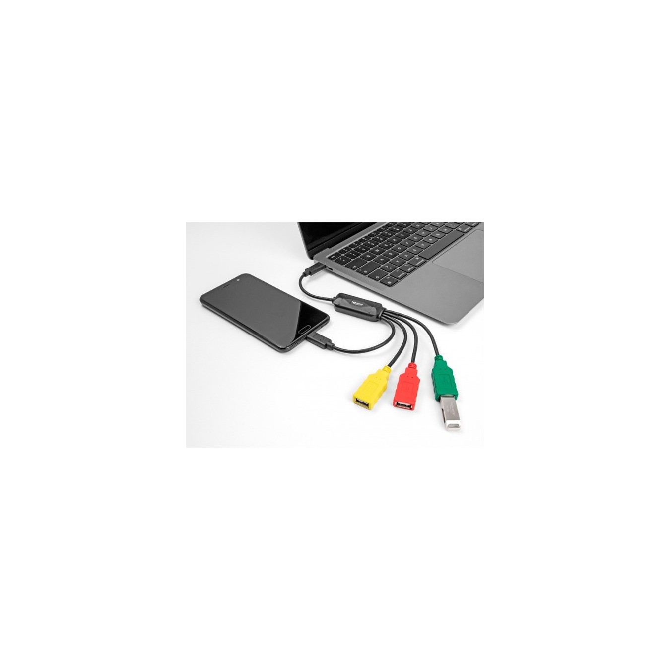 4 Port USB 2.0 Cable Hub with USB Type-C to 3 x USB-A - USB Hub — Buy in Cyprus with Fast Delivery