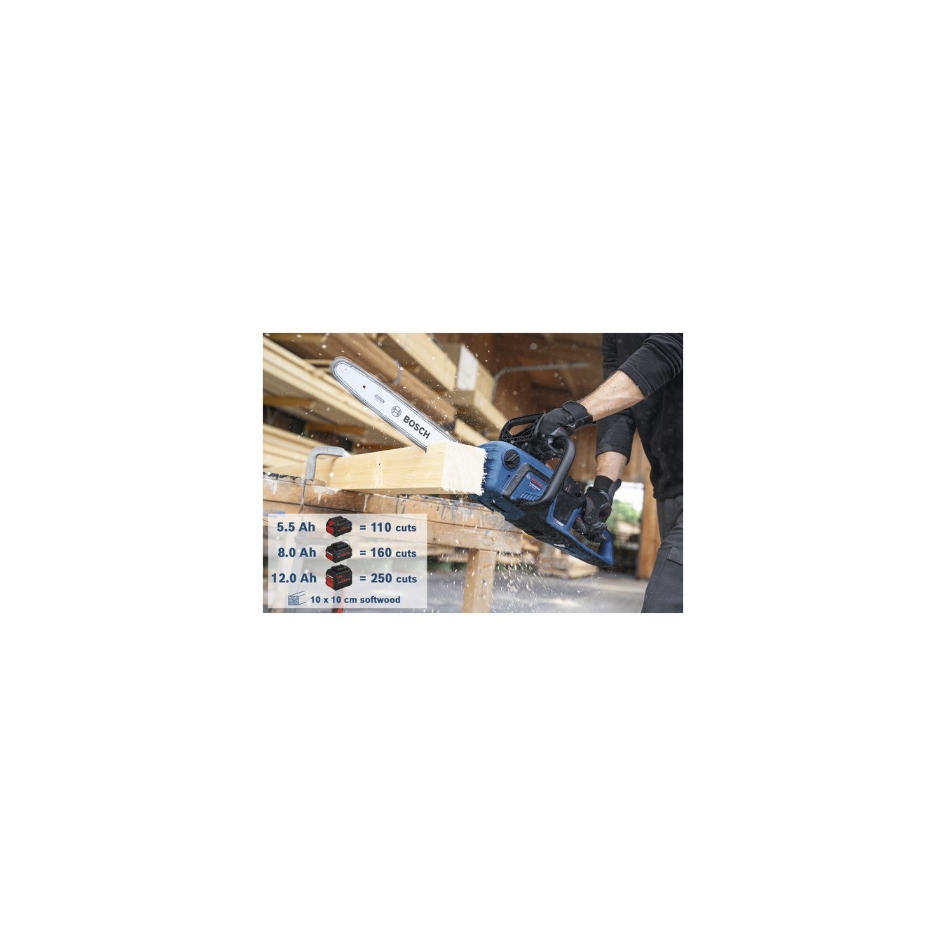 Cordless chainsaw - GKE 18V-40 - Professional solo, 18 volts — Buy in Cyprus with Fast Delivery