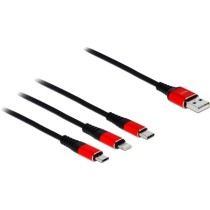 USB Charging Cable - USB-A Plug to USB-C + Micro USB + Lightning Plug — Buy in Cyprus with Fast Delivery