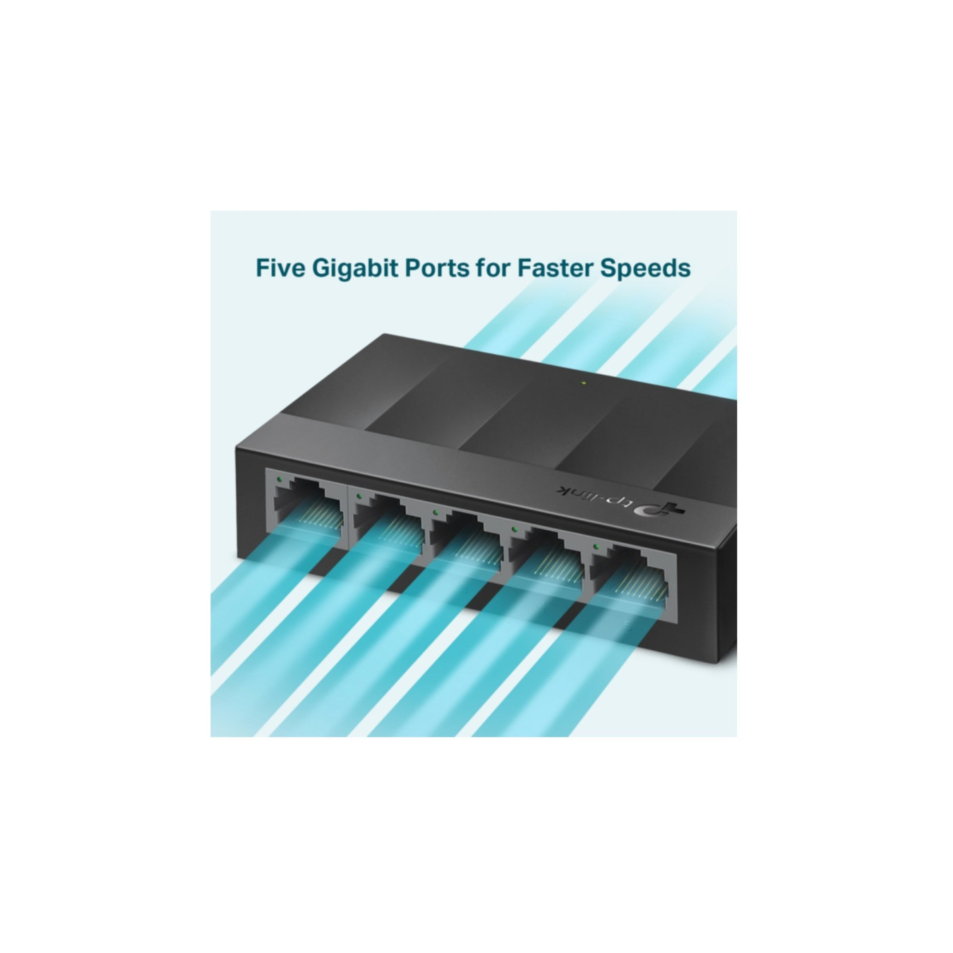 TP-Link LiteWave LS1005G - 5-Port Gigabit Unmanaged Ethernet Switch, Black — Buy in Cyprus with Fast Delivery