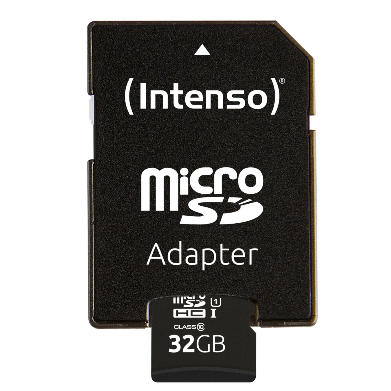 Intenso Micro SDHC 32GB - 3424480 - Performance 1, Class 10 UHS-I U1, Black, with SD Adapter
