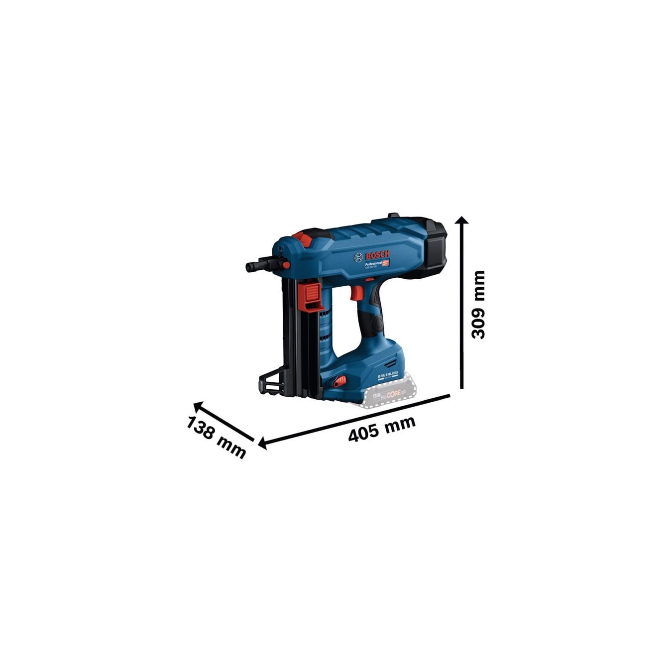 PRO Cordless Concrete Nailer BITURBO - GNB 18V-38 - Professional Solo, 18V — Buy in Cyprus with Fast Delivery