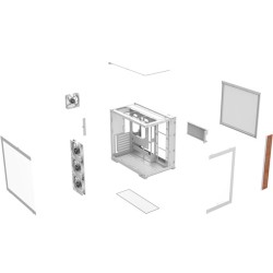 Thermaltake View 380 WS ARGB Snow White Mid-Tower Case (Boxed) — Buy in Cyprus with Fast Delivery