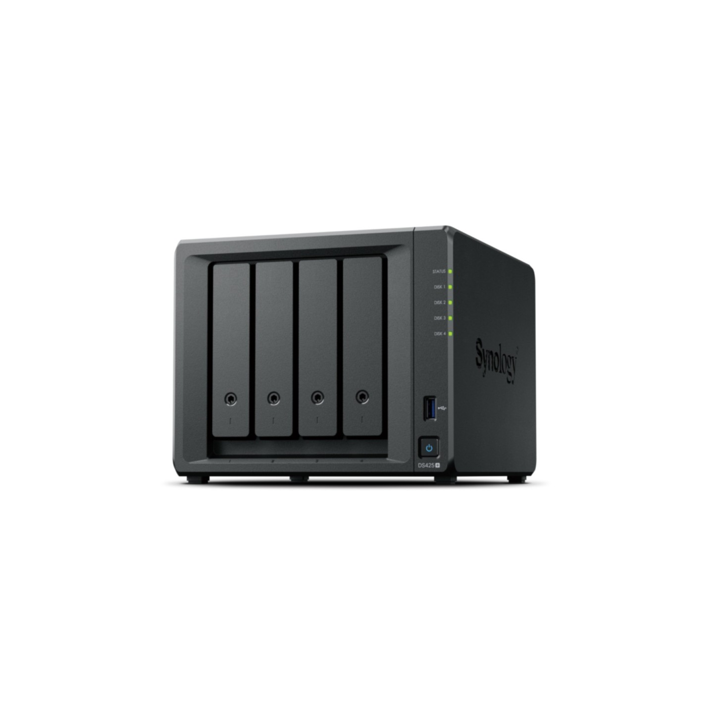 Synology DiskStation DS425+ - 4-Bay NAS - Intel Celeron J4125 2.0/2.7GHz, 2GB DDR4, Black, 2x2.5GbE