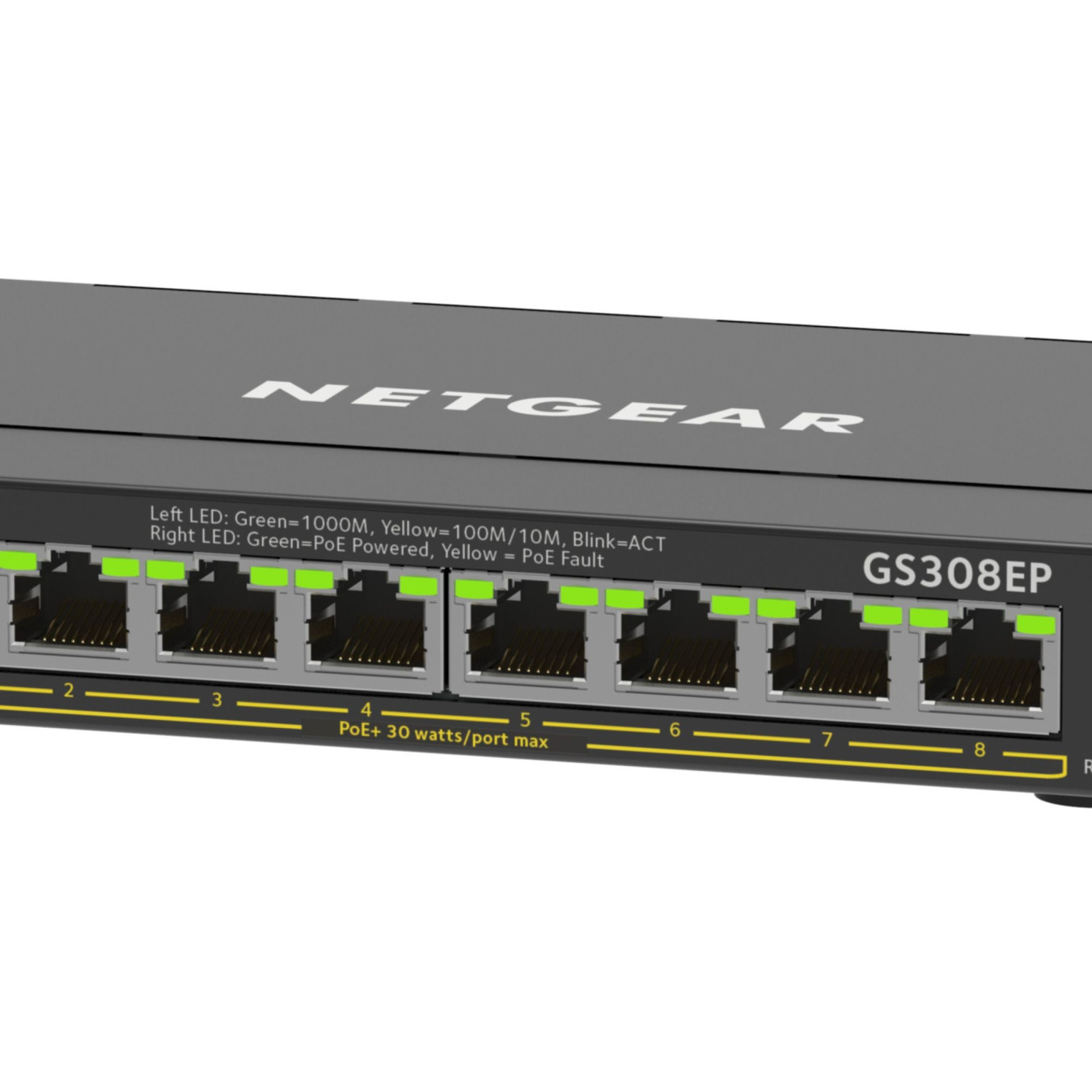 NETGEAR Plus Switch - GS308EP-100PES - 8-Port Gigabit PoE+ Managed L2/L3, Black — Buy in Cyprus with Fast Delivery