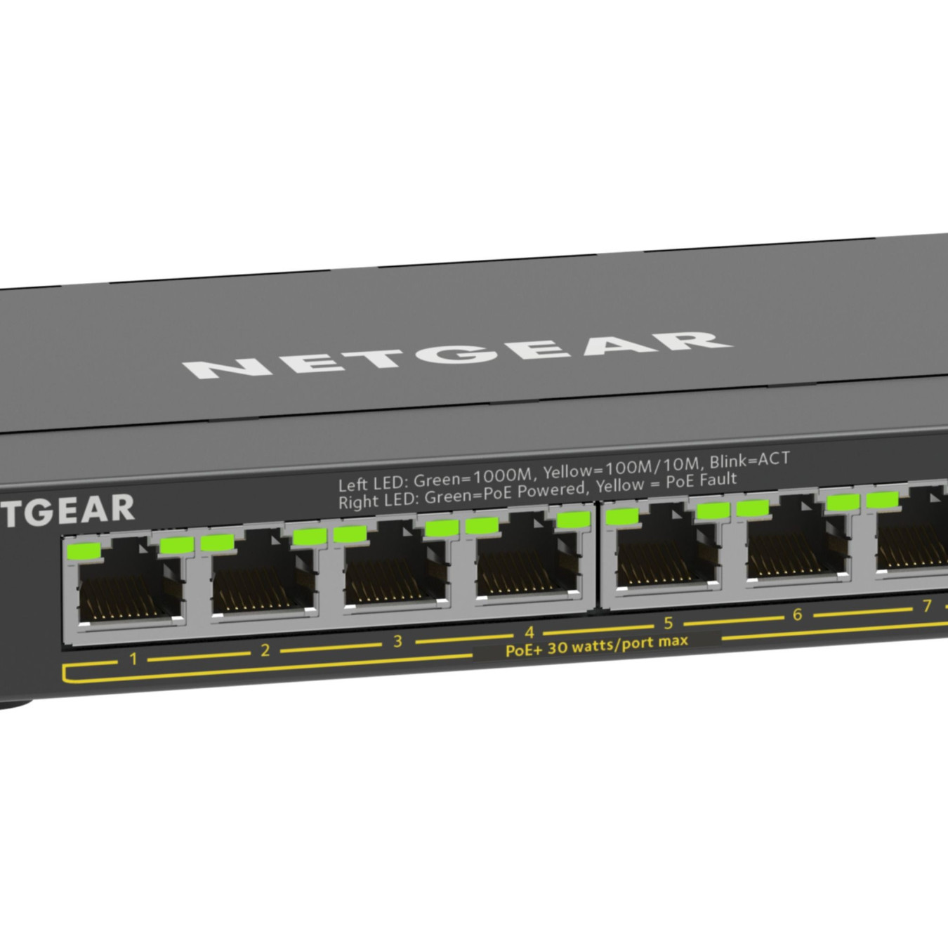 NETGEAR Plus Switch - GS308EP-100PES - 8-Port Gigabit PoE+ Managed L2/L3, Black — Buy in Cyprus with Fast Delivery