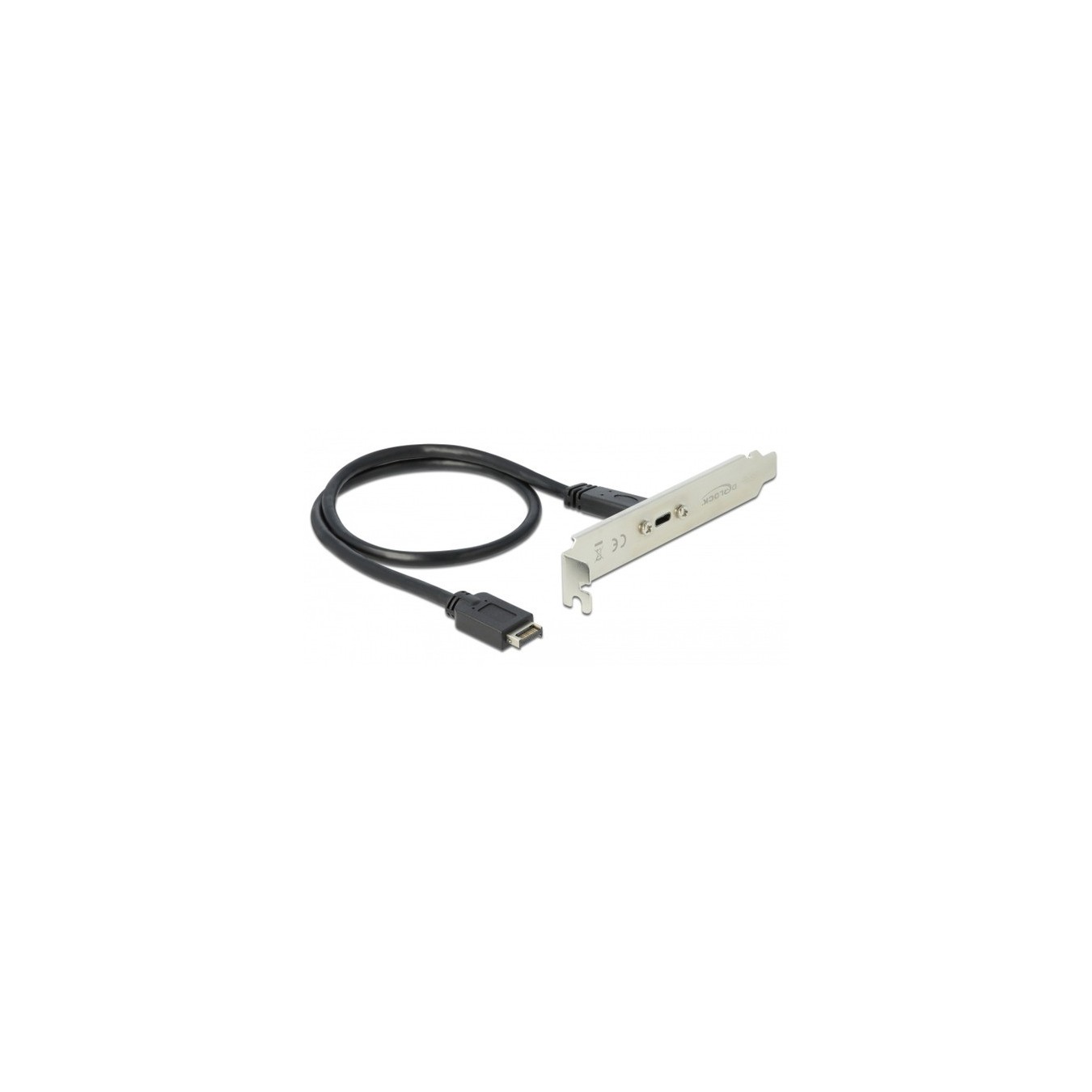 USB 3.2 Gen 2 slot bracket, Key A male to USB-C female, cable — Buy in Cyprus with Fast Delivery